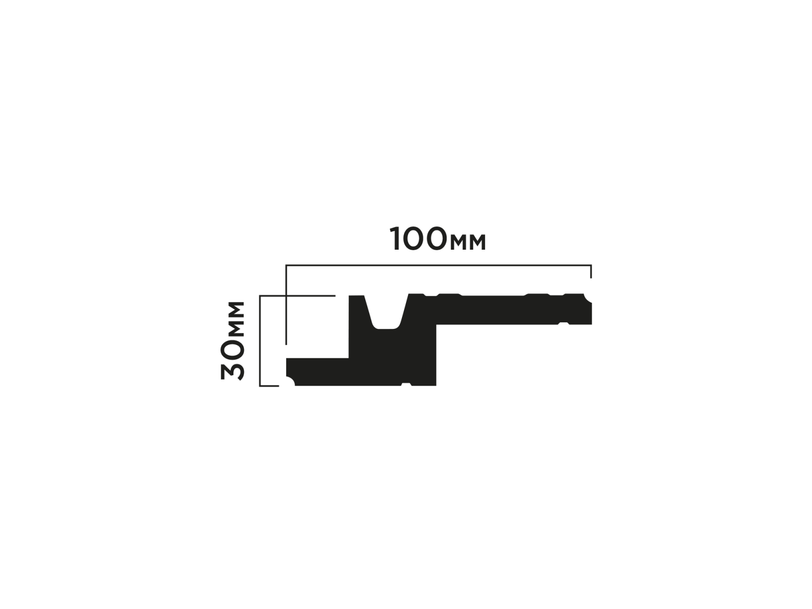 Карниз A100V1 HIWOOD