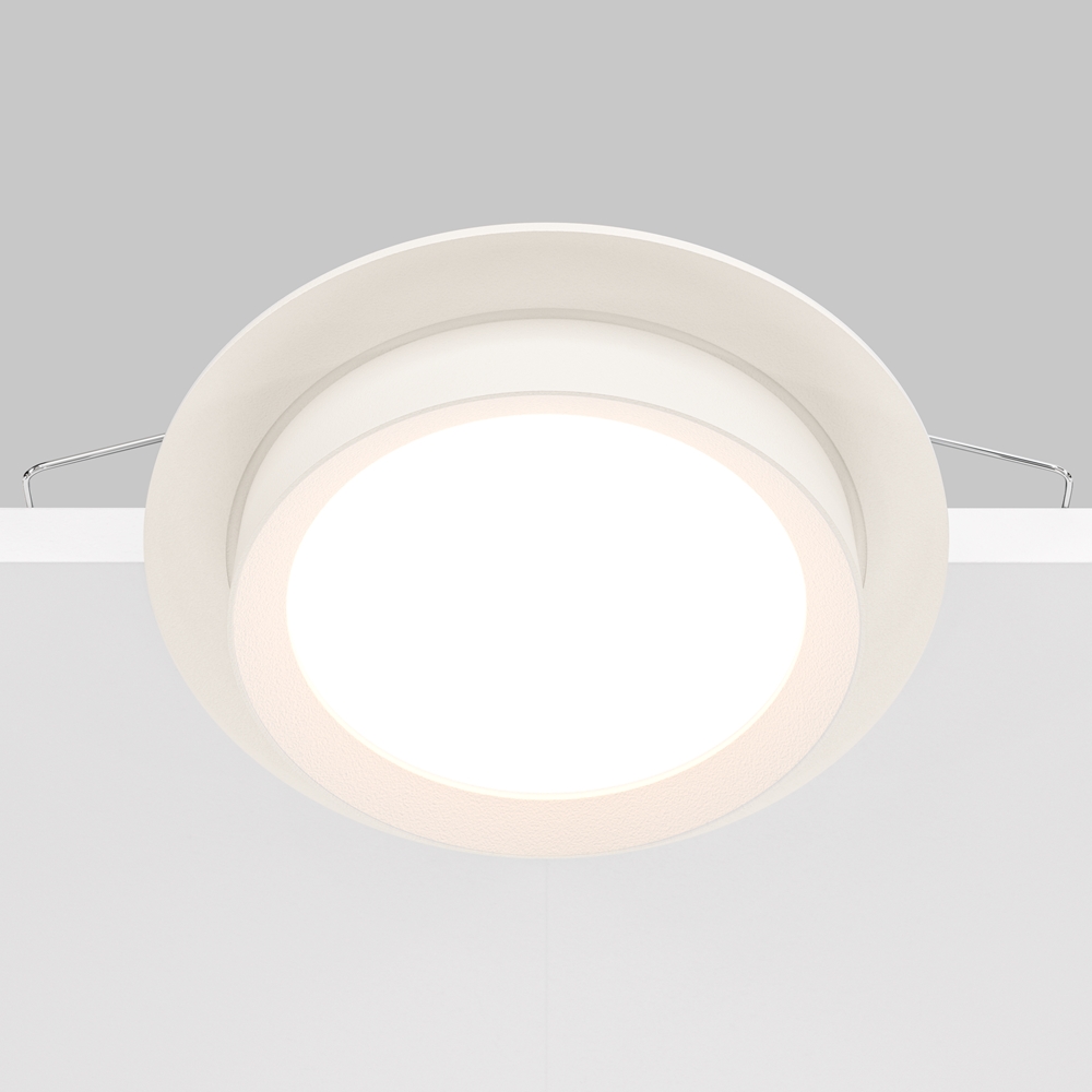Встраиваемый светильник Maytoni Hoop GX53 1x12Вт DL086-GX53-RD-W