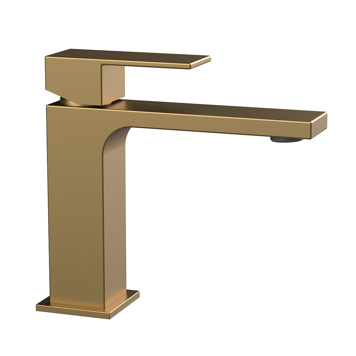 Смеситель Vincea Cube VBF-1C01BG на раковину брашированное золото