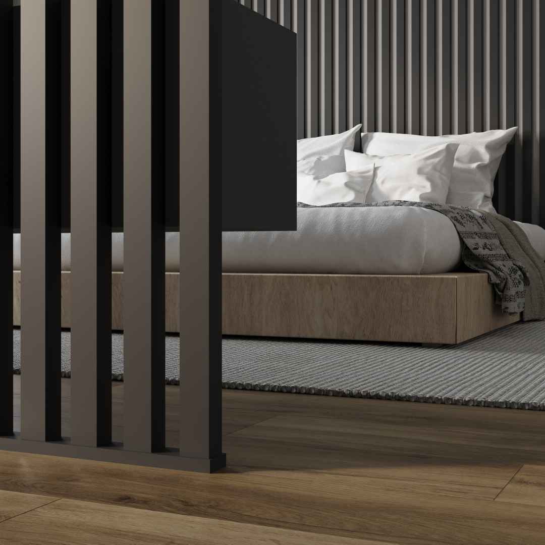Интерьерная рейка МДФ STELLA Бриона Black Edition 16*40*2700