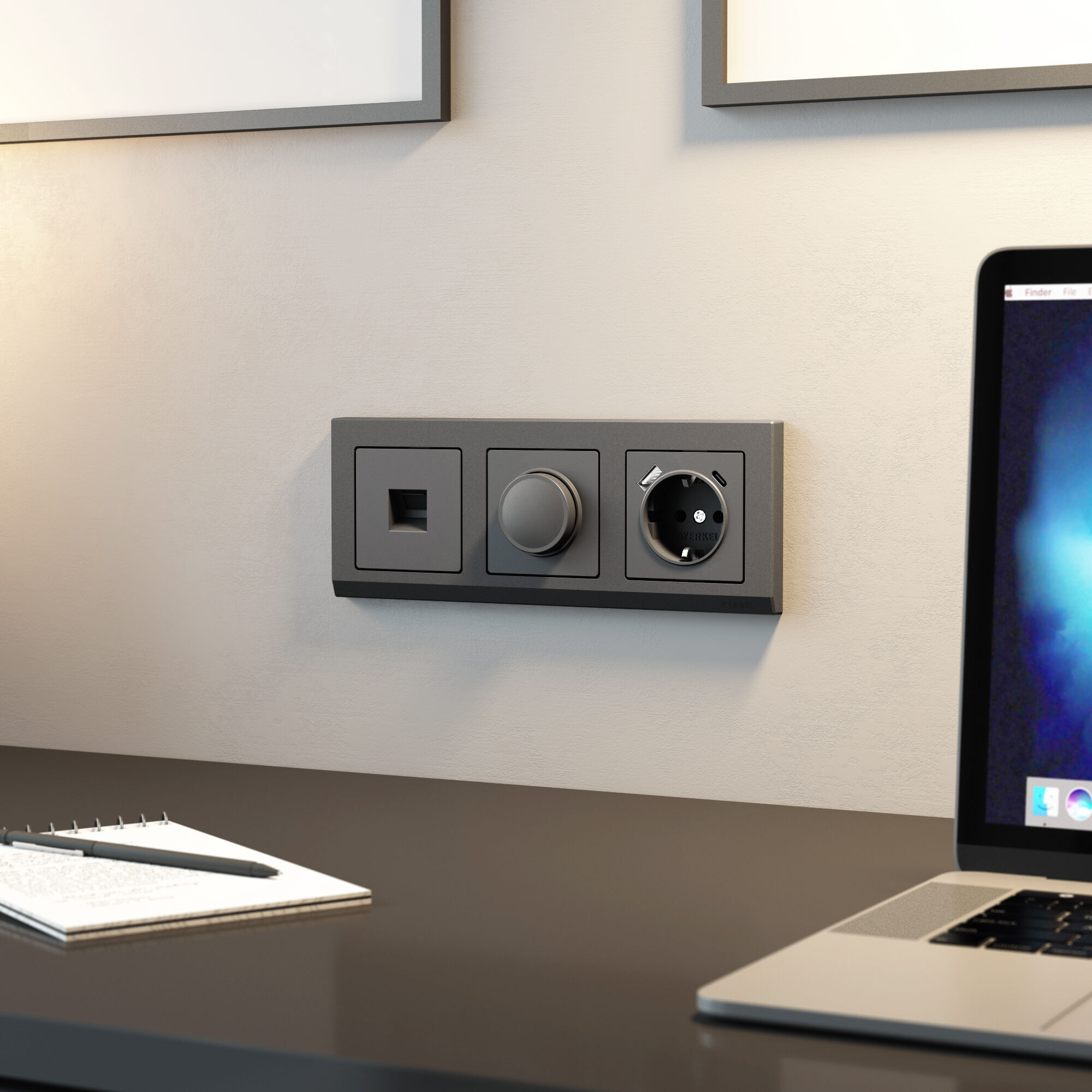 Диммер (графит матовый) Werkel