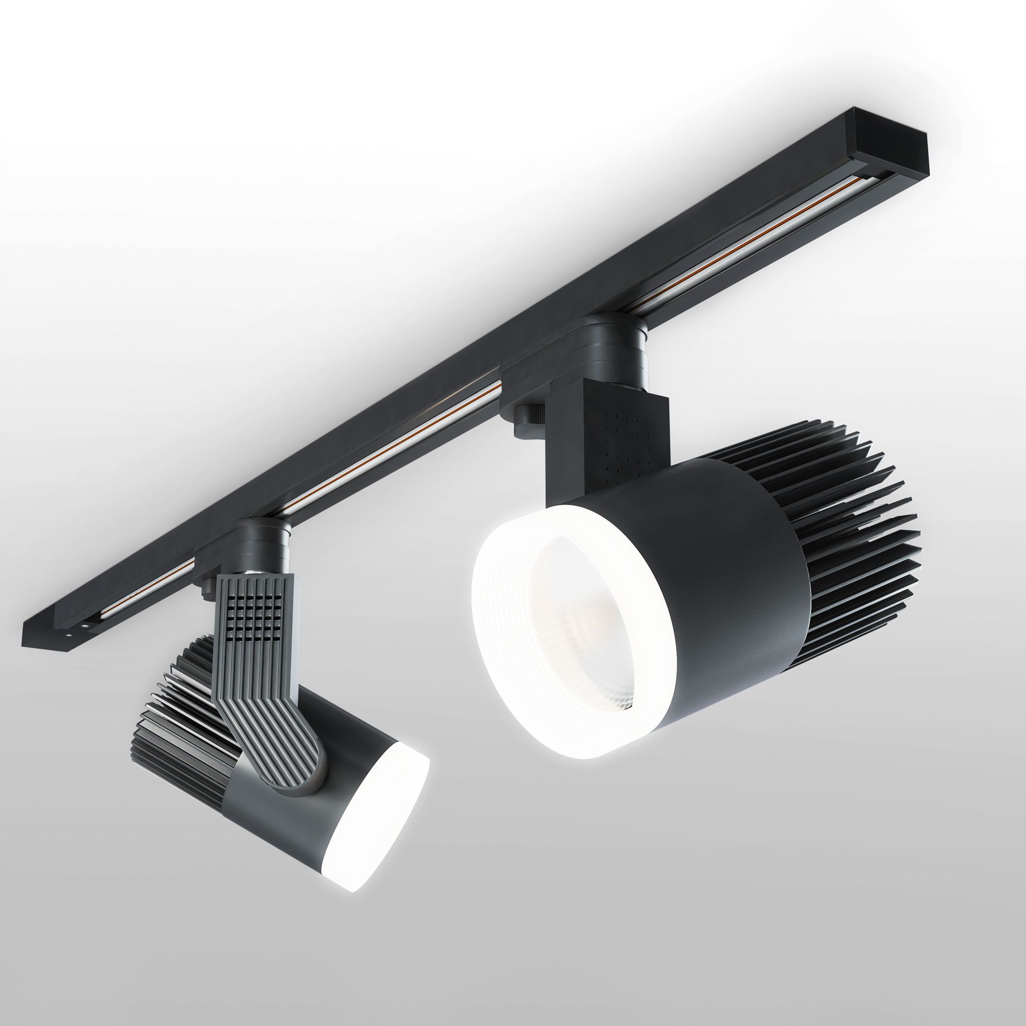 Basic System Трековый поворотный светильник 30W 4200K Accord Черный