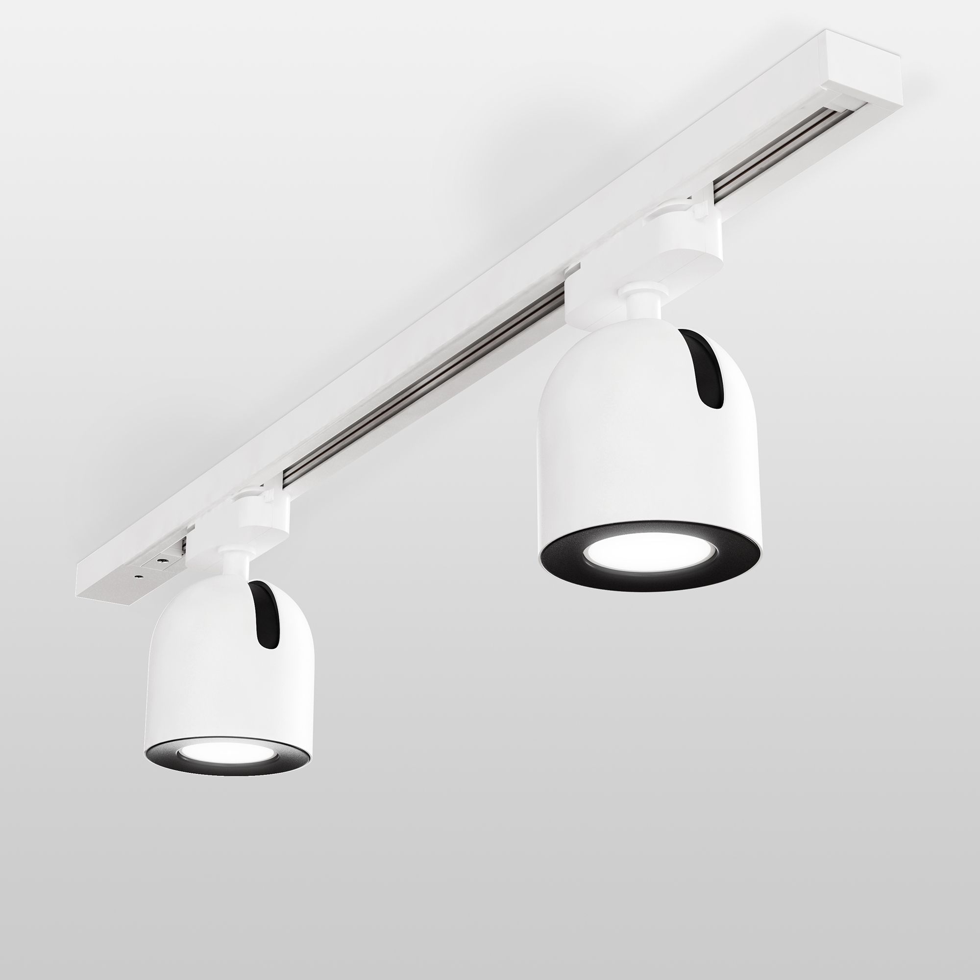 Basic System Трековый поворотный светильник GU10 Ogma белый