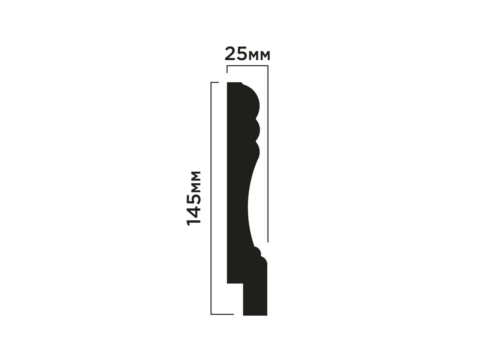 Напольный плинтус W009L HIWOOD