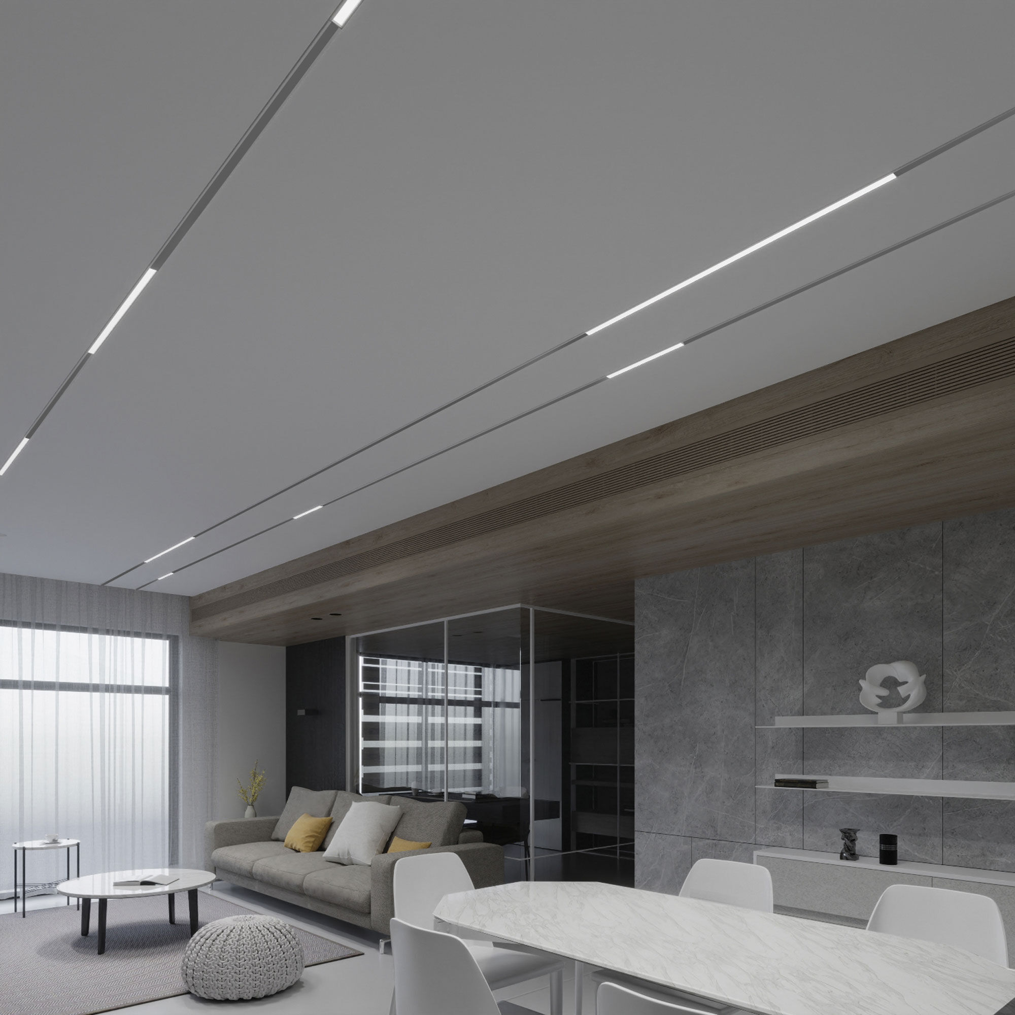 Slim Magnetic L02 Трековый светильник 20W 4200K белый