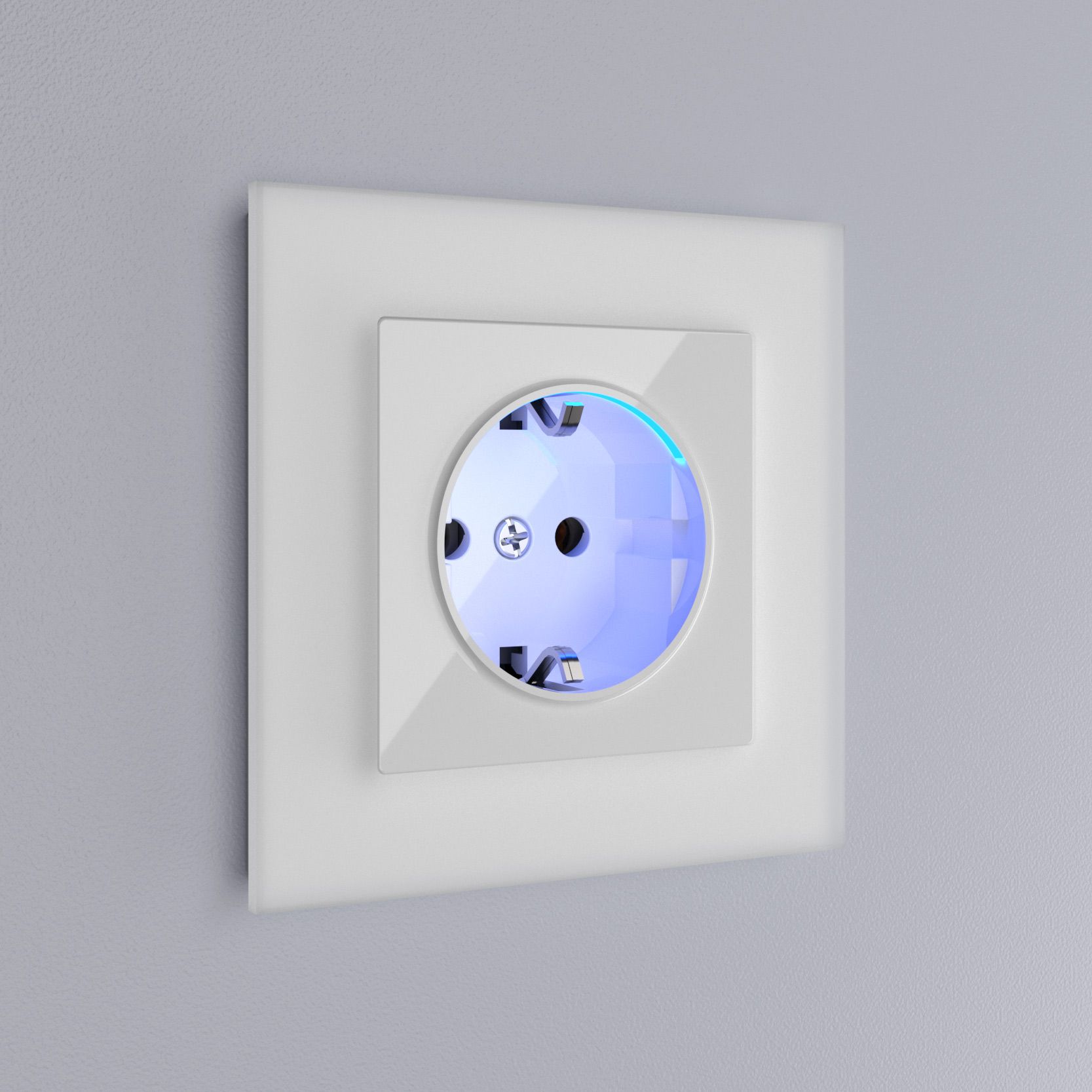 Рамка на 1 пост (белый матовый, стекло) Werkel