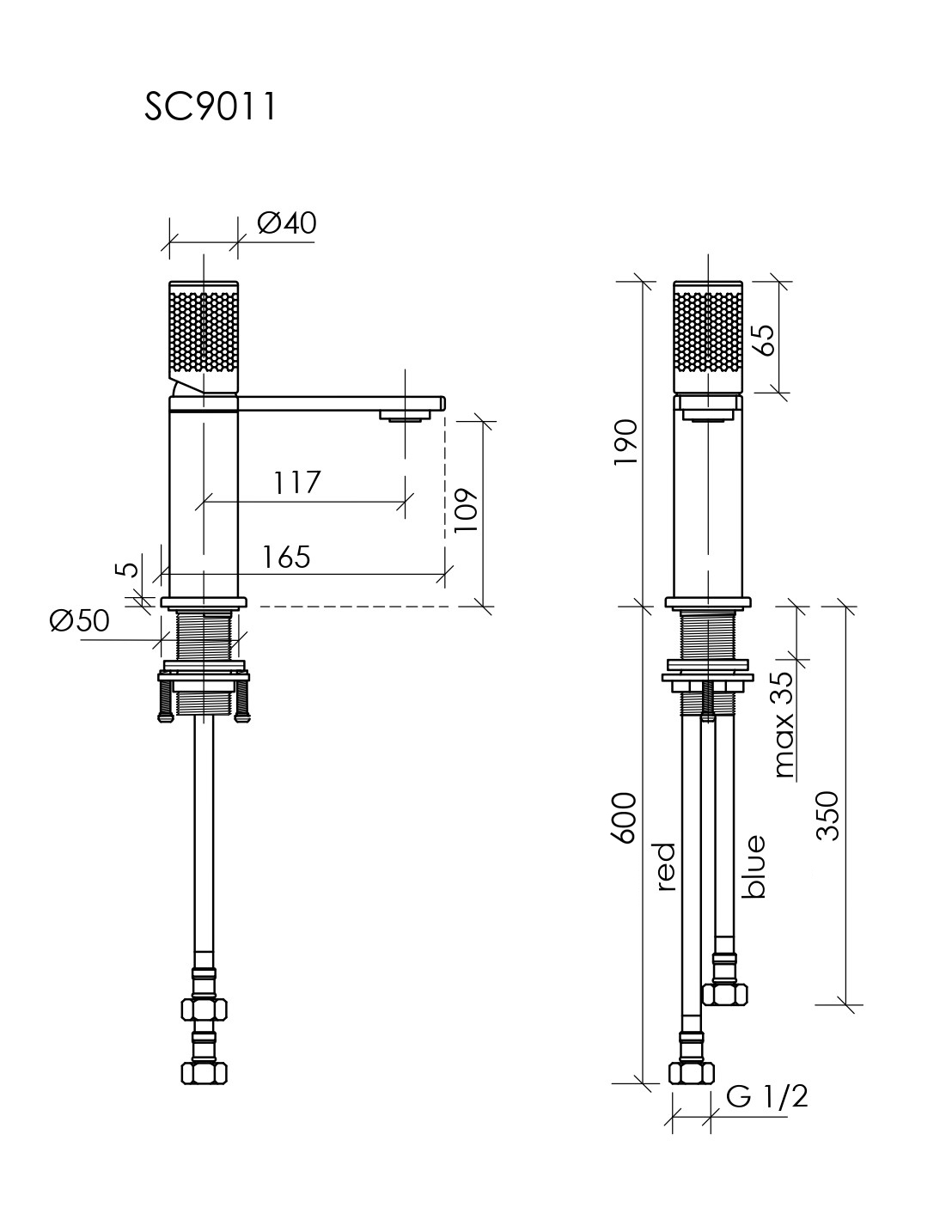 Смеситель для раковины Nexus, хром SC9011CH