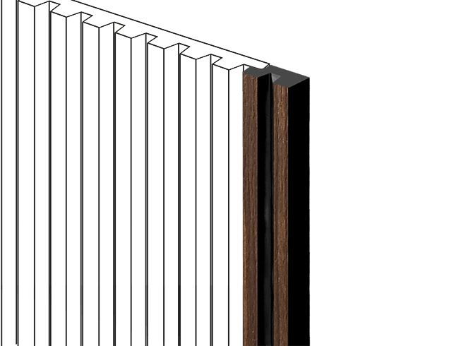 Финишный молдинг LF129B BR396NK HIWOOD