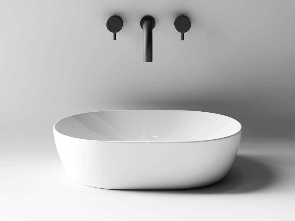 Умывальник чаша накладная овальная CN5010