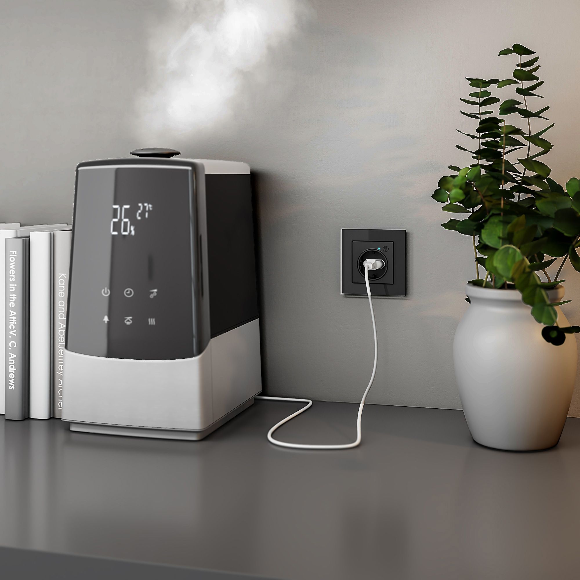 Рамка на 1 пост (черный, стекло) Werkel