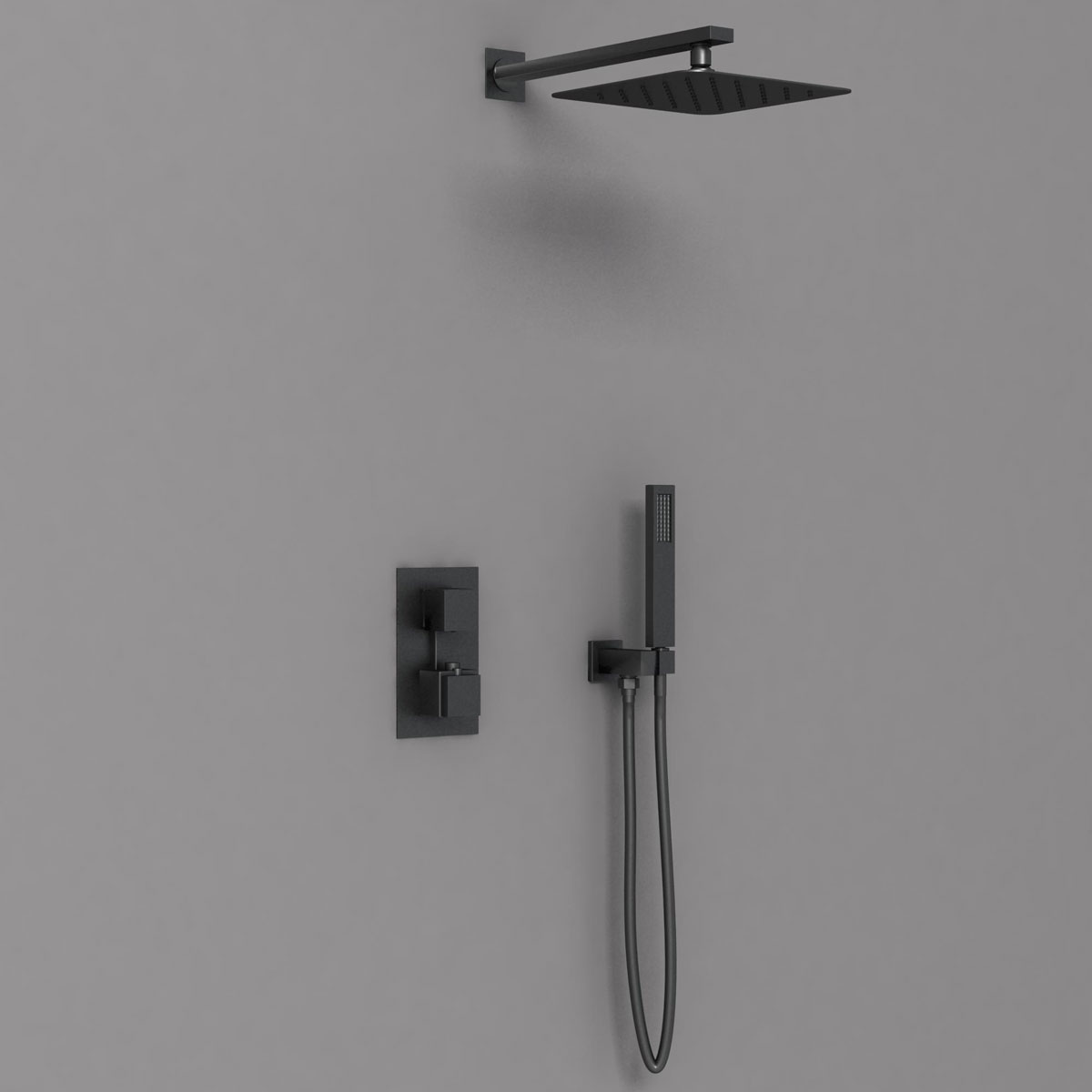 Душевая система Vincea VSFW-102TMB встраиваемая в стену цвет черный