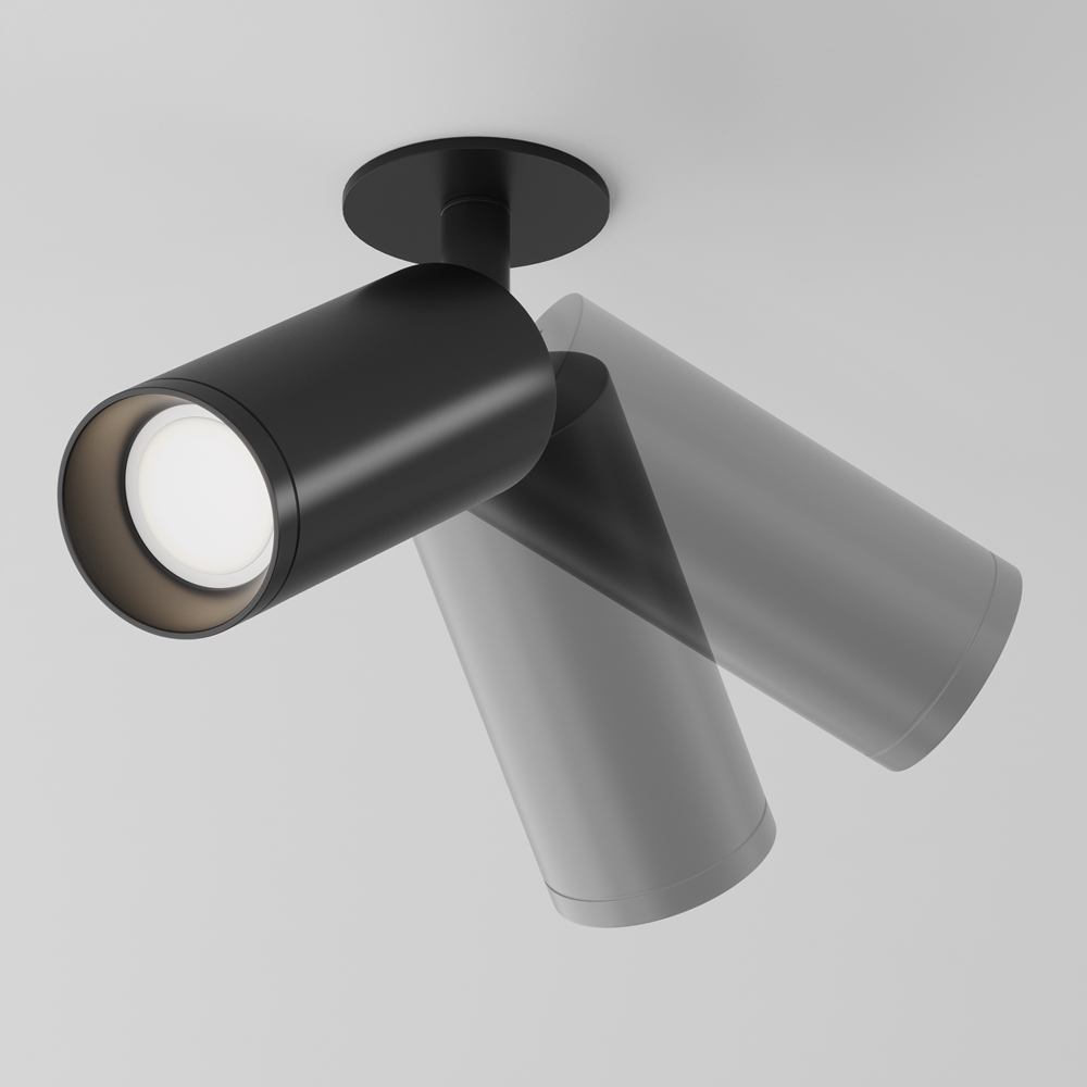 Встраиваемый светильник Maytoni Focus GU10 10Вт C018CL-01B