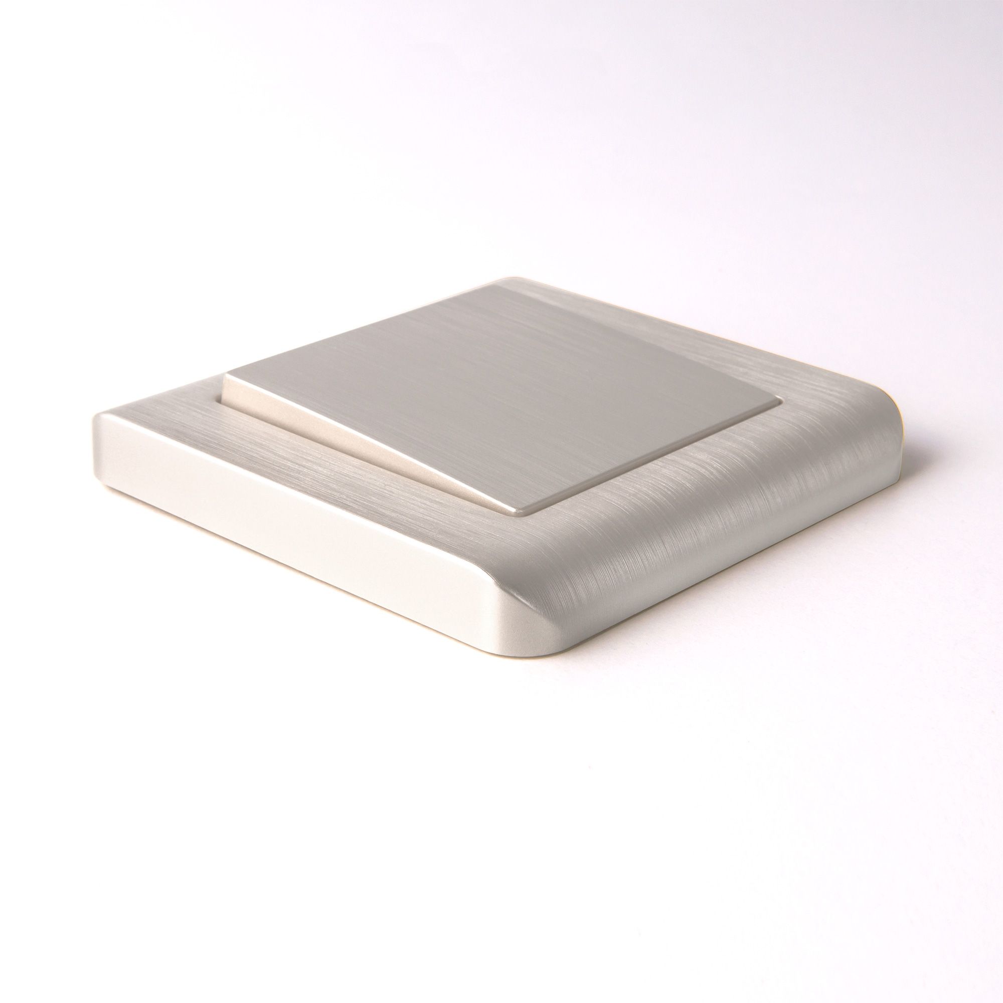 Выключатель одноклавишный (перламутровый рифленый) Werkel