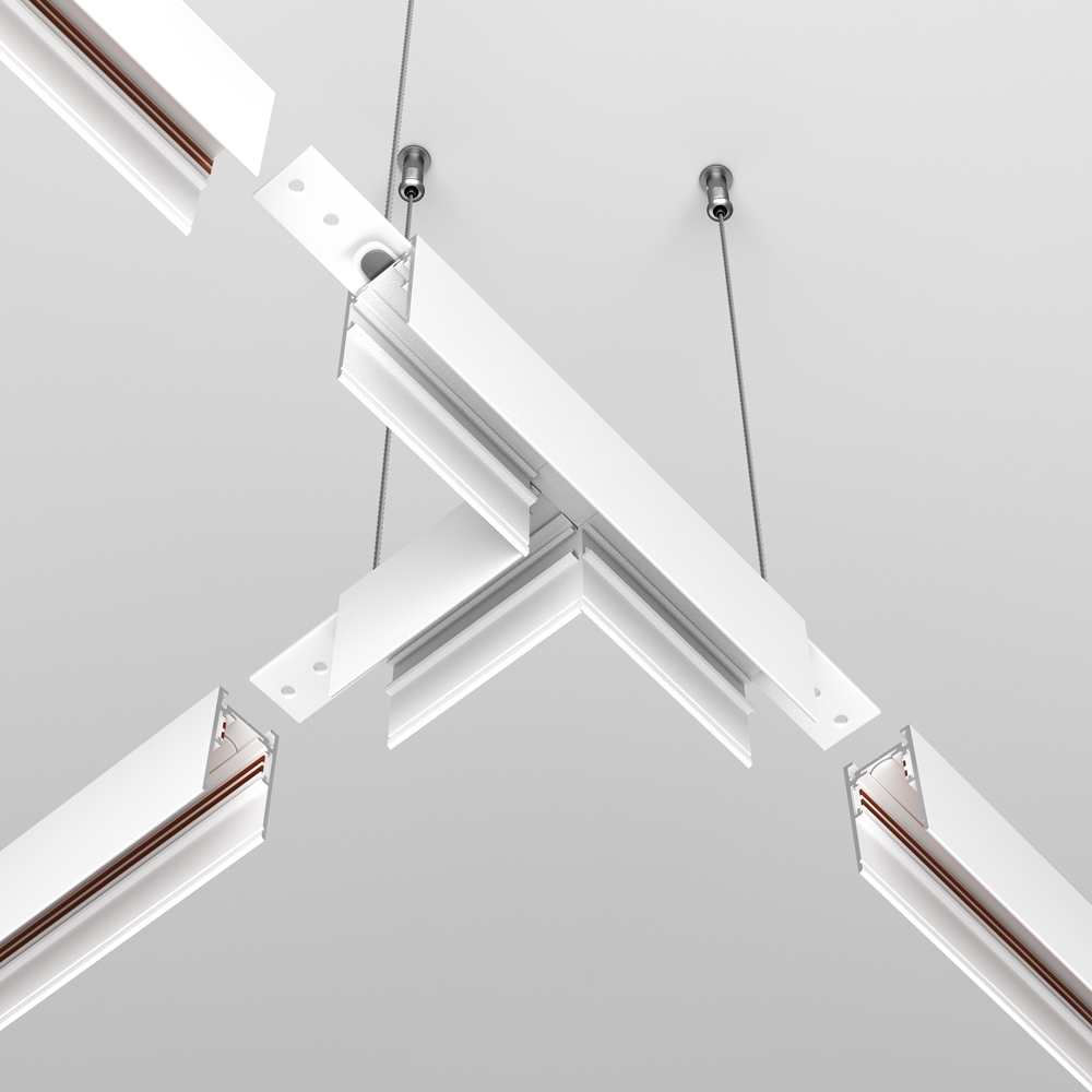 Коннектор Т-образный Exility накладной белый Maytoni TRA034CT-41W