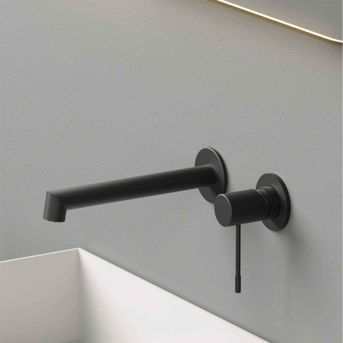 Смеситель Vincea Desire VBFW-1D1MB настенный черный