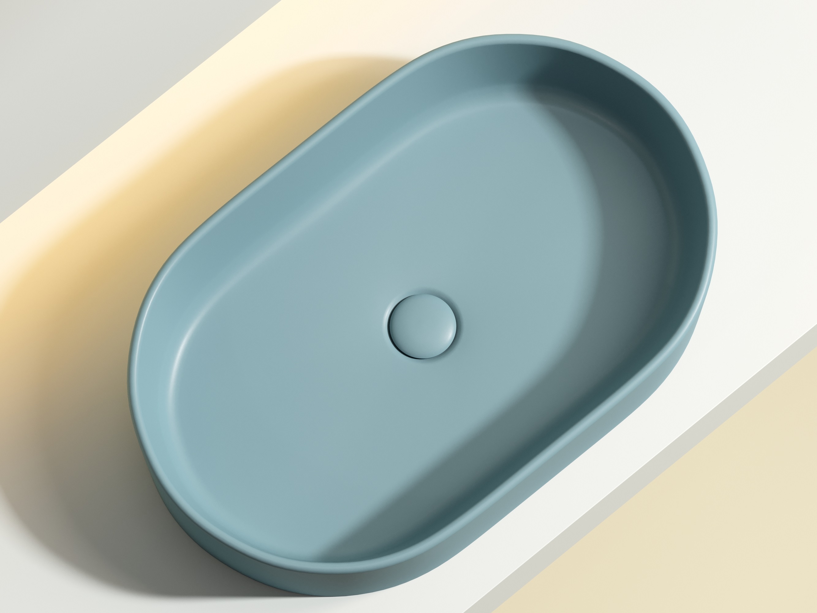 Умывальник чаша накладная овальная CN6048MLG