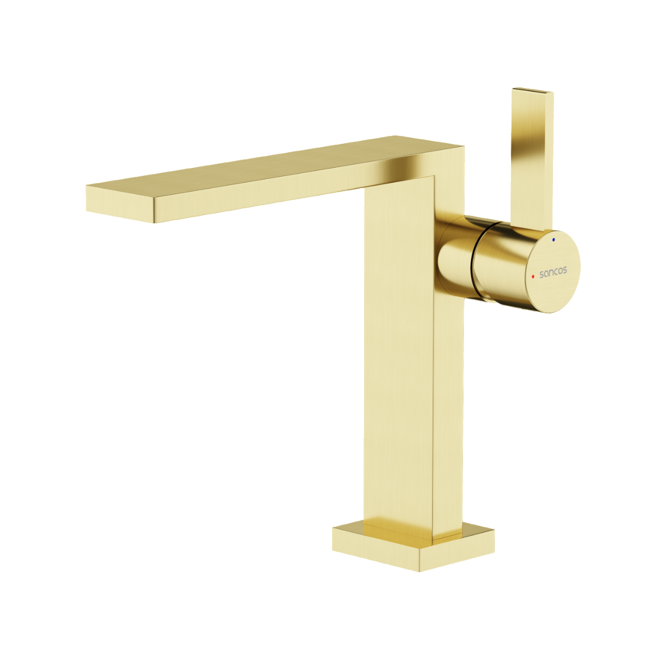 Смеситель для раковины Linn, брашированное золото, PVD покрытие SC9019BG