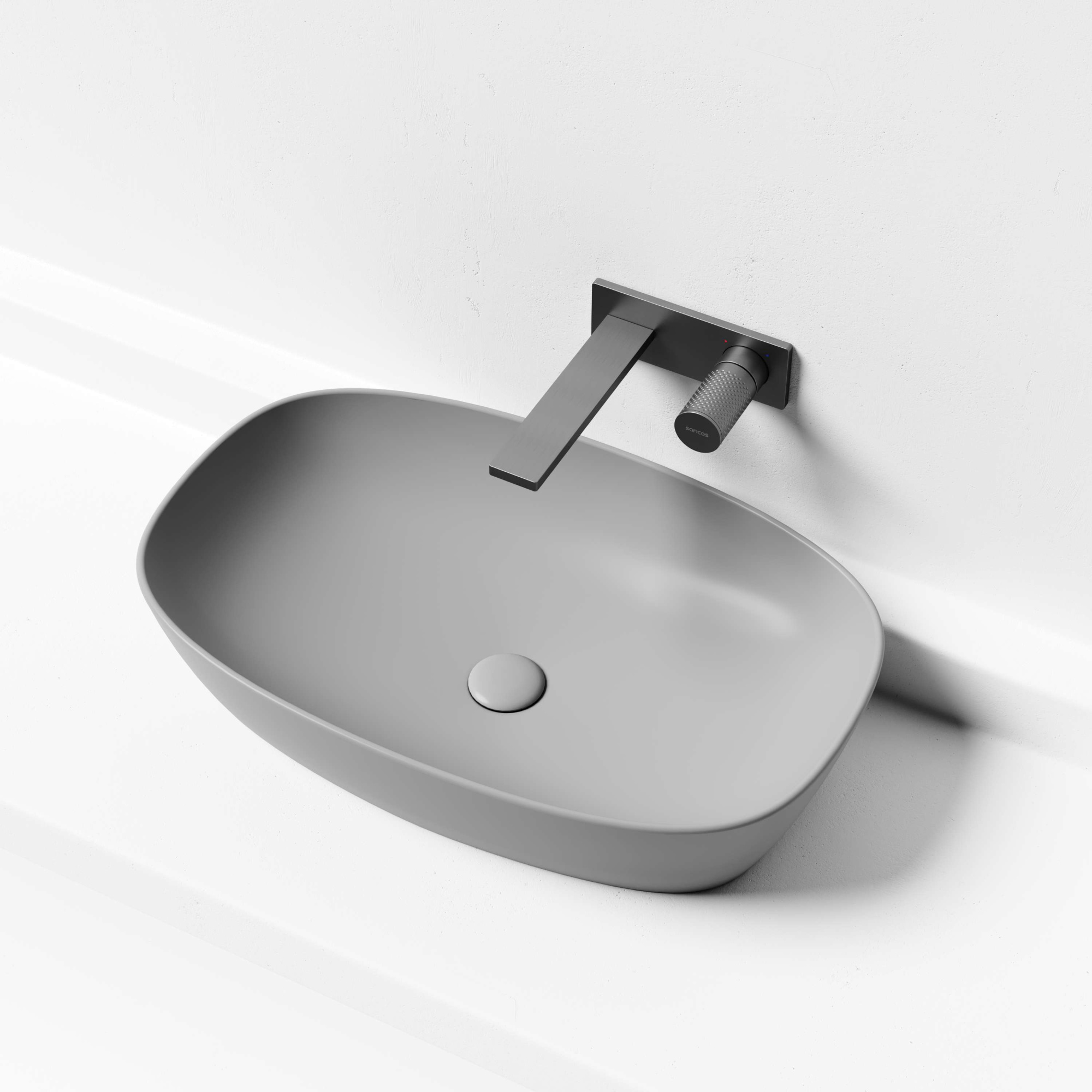 Смеситель для раковины Nexus с внутренней частью, вороненая сталь SC9013GG