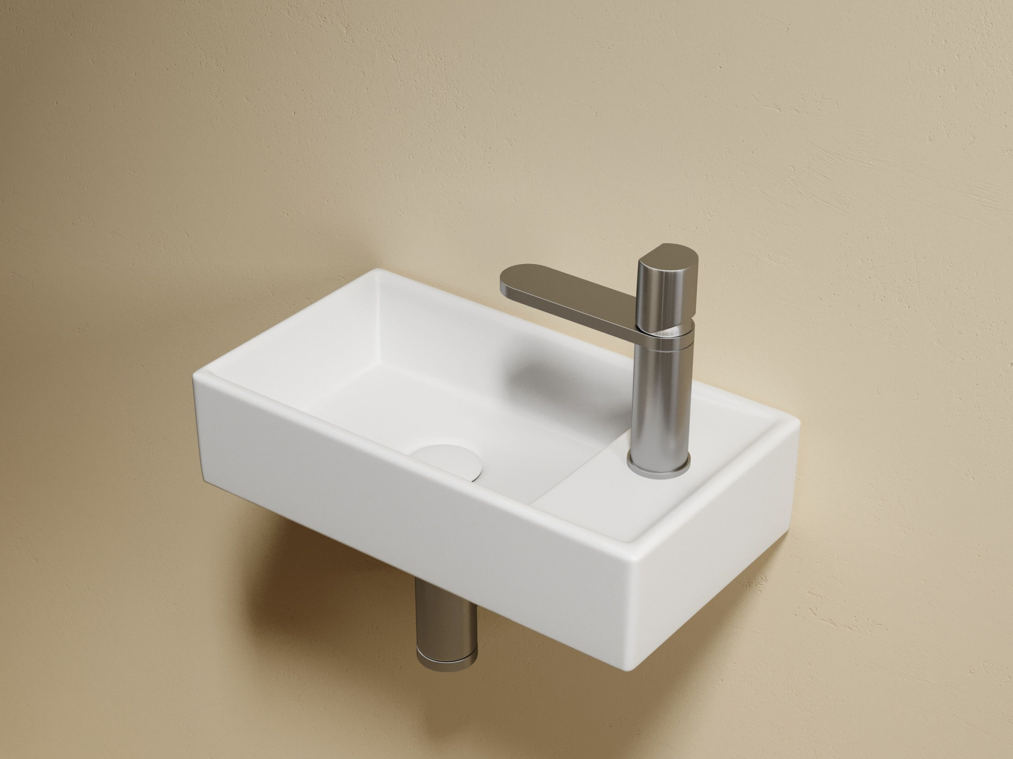 Умывальник подвесной прямоугольный CN6051LMW