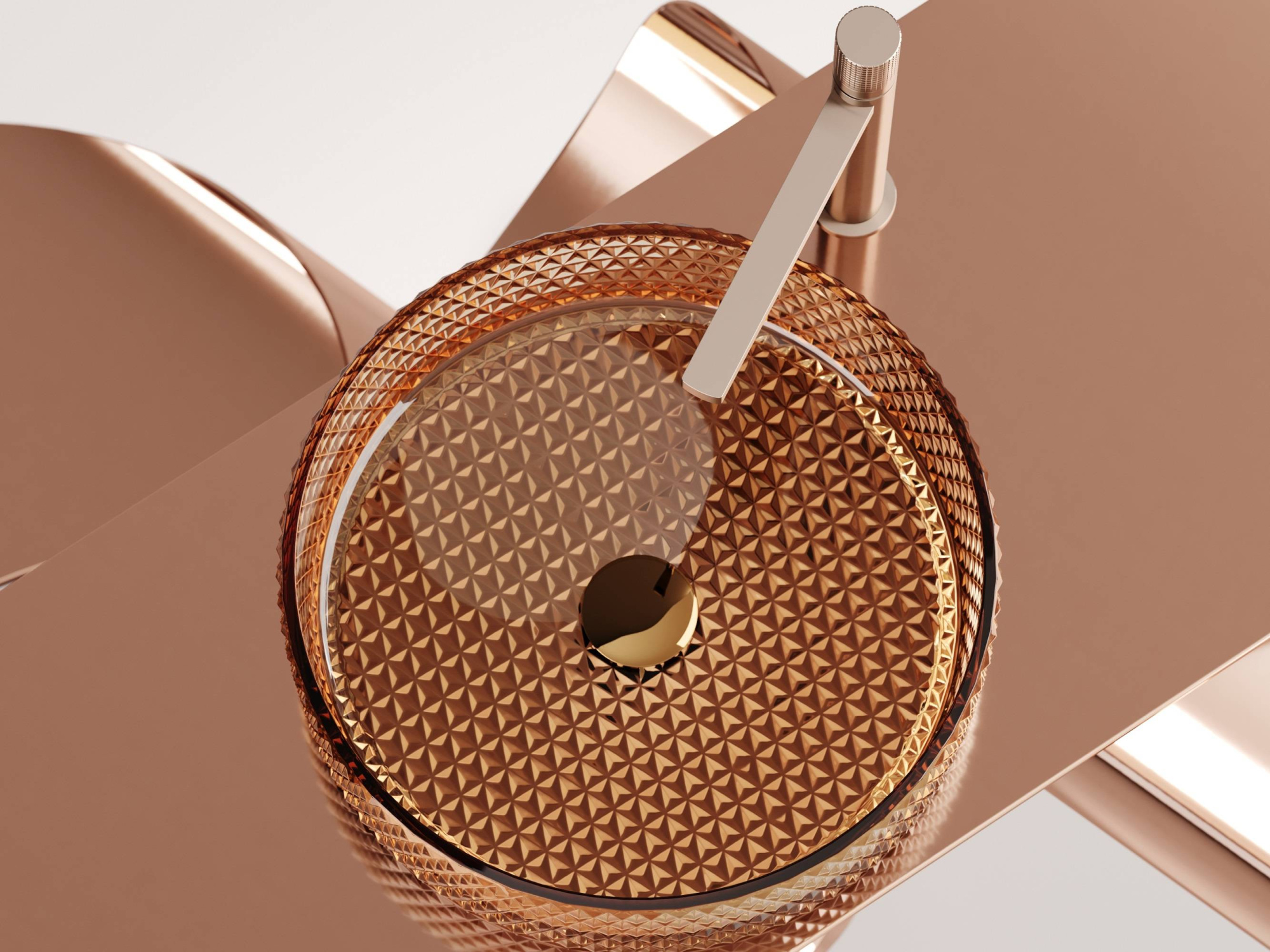 Умывальник чаша накладная круглая CN6058