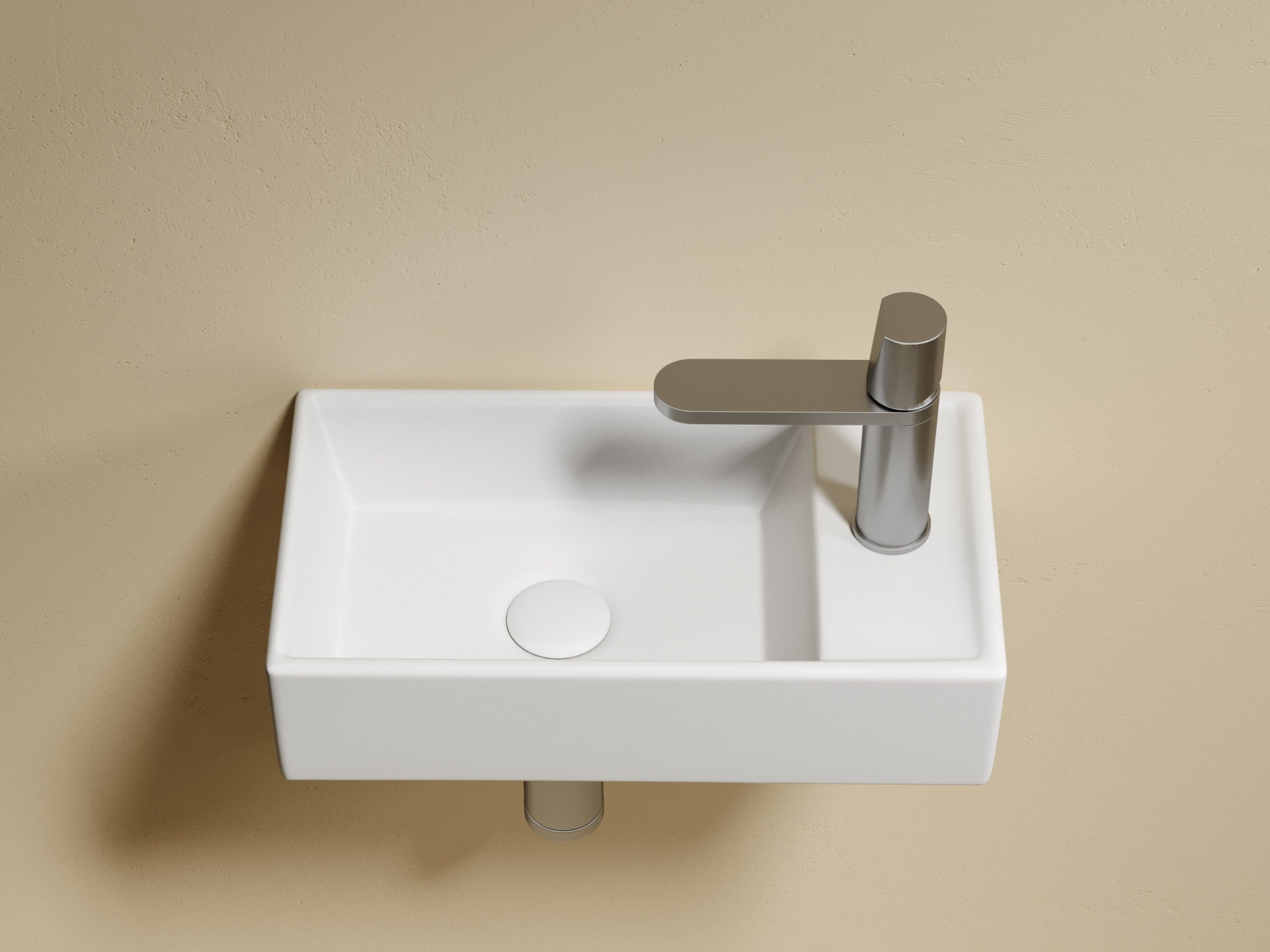 Умывальник подвесной прямоугольный CN6051LMW