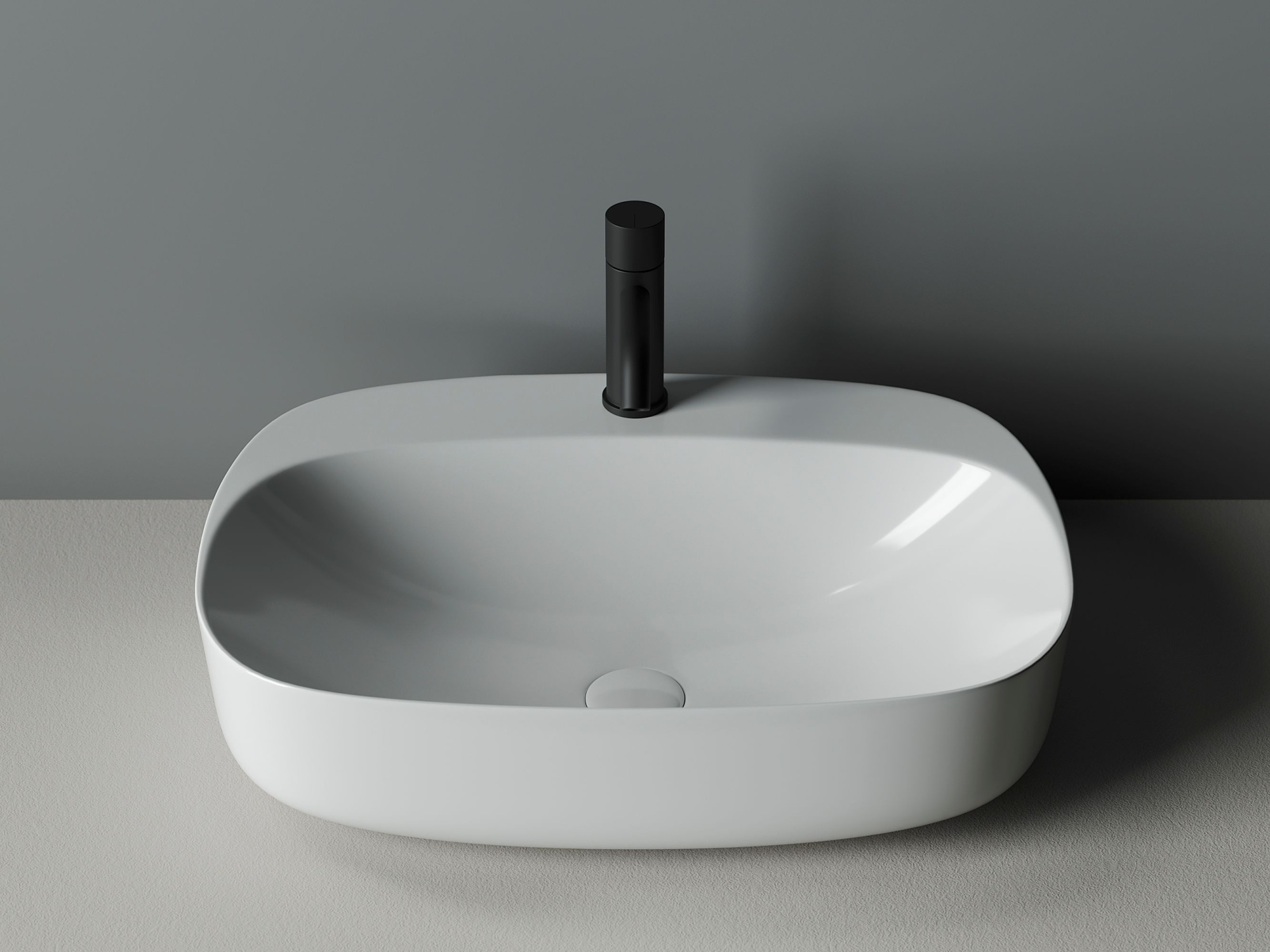 Умывальник чаша накладная овальная CN5012