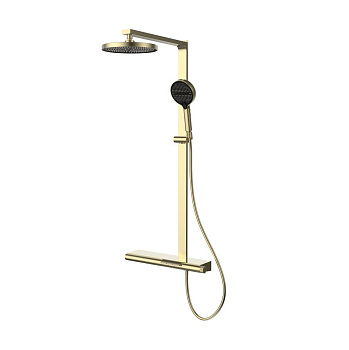 Душевая стойка Vincea Aspire VSFS-4AS1BG настенная цвет брашированное золото
