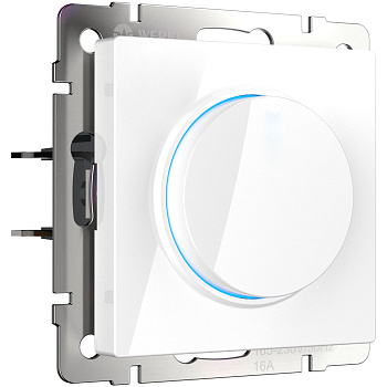 Диммер с подсветкой (белый глянцевый) Werkel