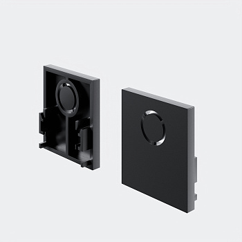 Заглушки для накладного низкопрофильного шинопровода Exility 2шт. Maytoni TRAM034EC-41B