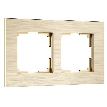 Рамка на 2 поста AluMax (шампань) Werkel