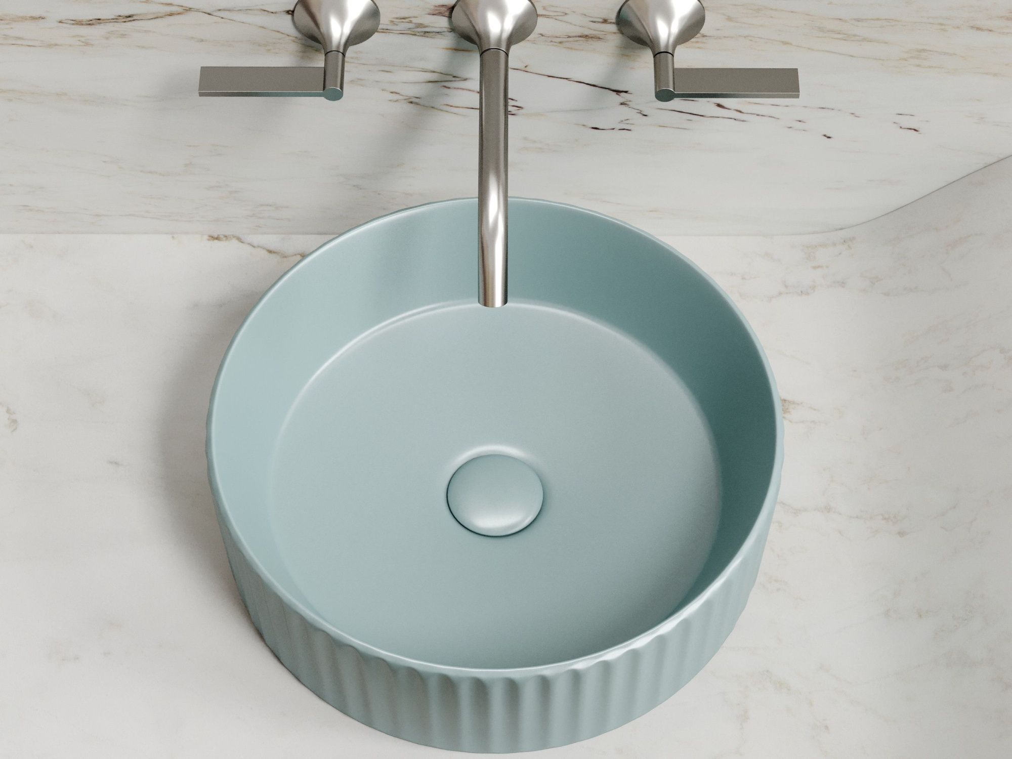 Умывальник чаша накладная круглая CN6057MLG