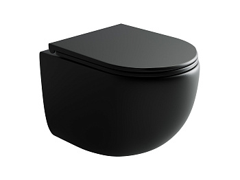 Подвесной унитаз UP безободковый, смыв Торнадо CN4007MB