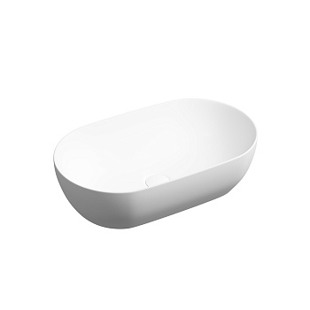 Раковина накладная овальной формы CN12001MW
