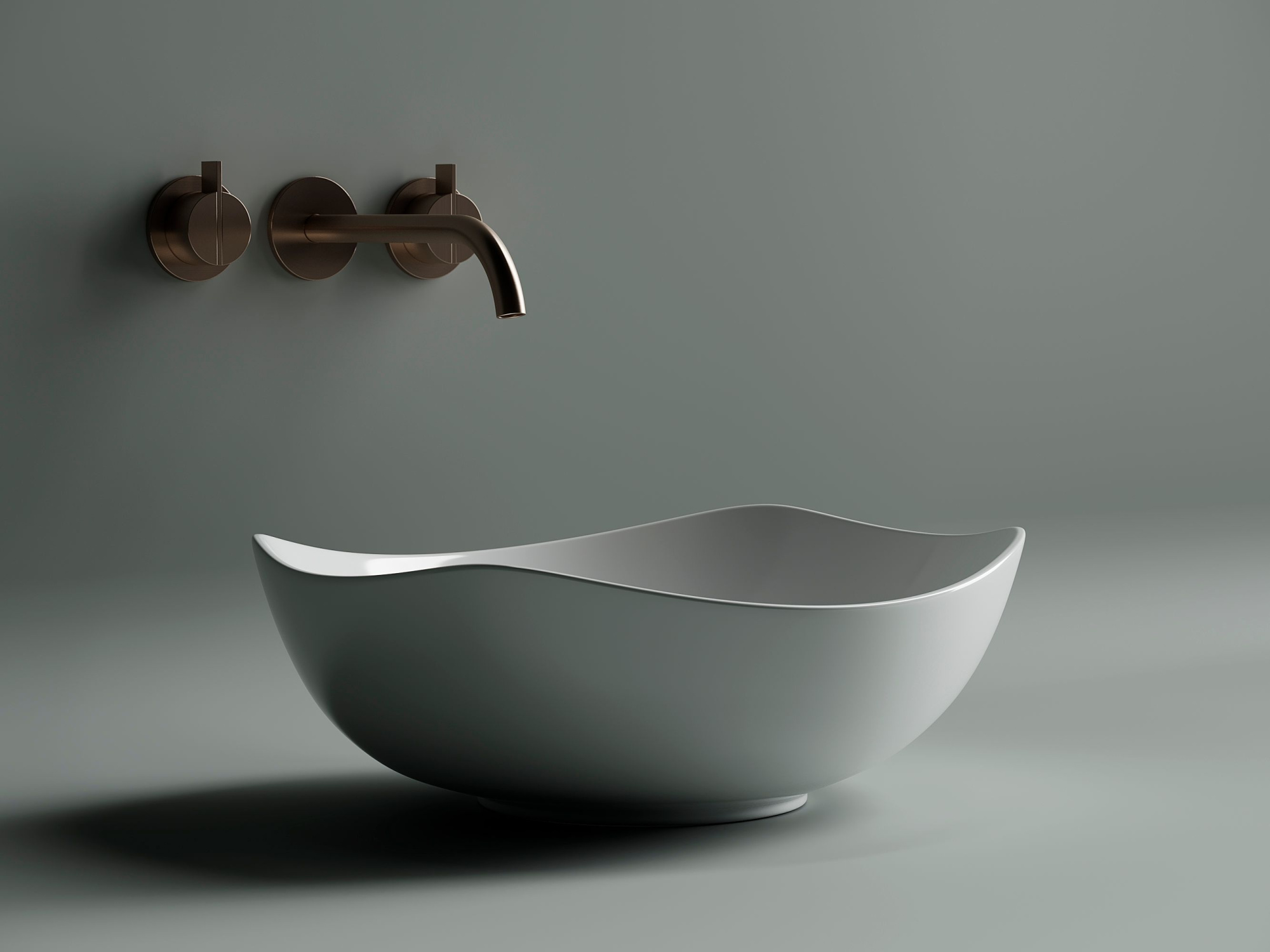 Умывальник чаша накладная овальная CN5017