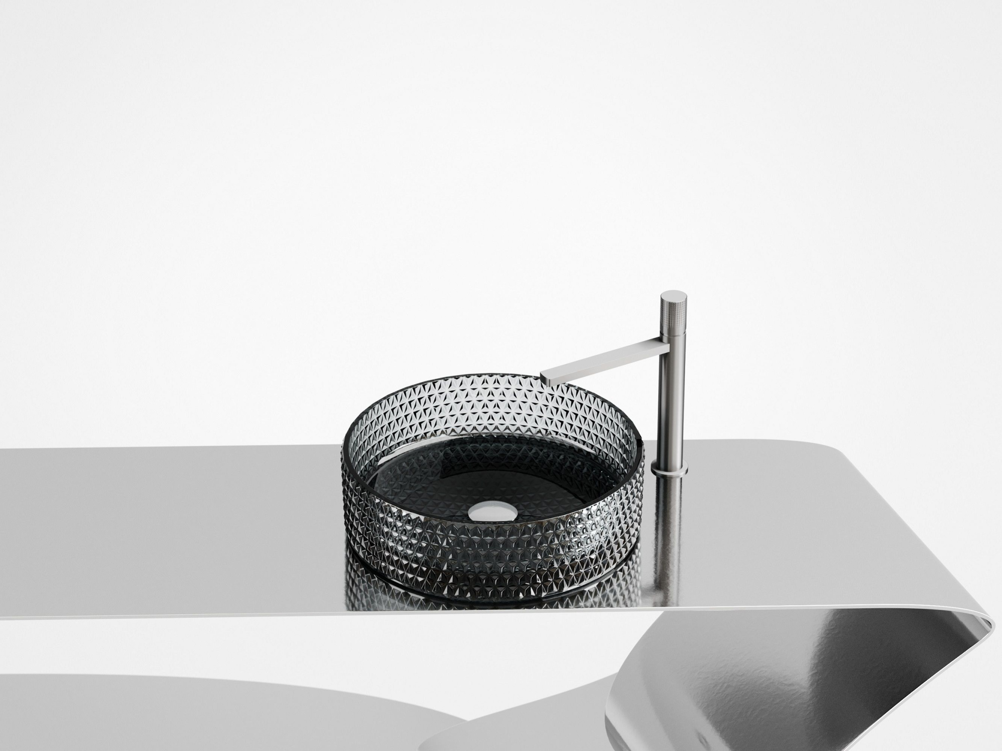 Умывальник чаша накладная круглая CN6060