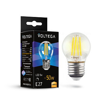 Светодиодная лампа Crystal Globe 5W 3000K E27 DIM