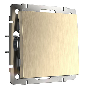 Выключатель одноклавишный (шампань рифленый) Werkel