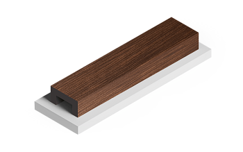 Декоративная рейка LB40 BR396 HIWOOD