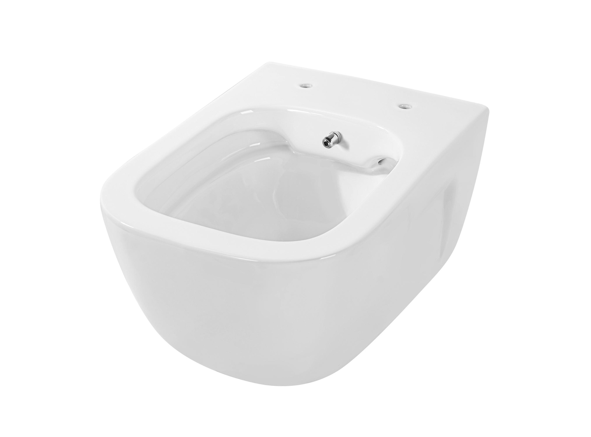 Унитаз подвесной с функцией биде безободковый фарфоровый AQUATEK ДИВА AQ2012B-00 510*350*360 мм