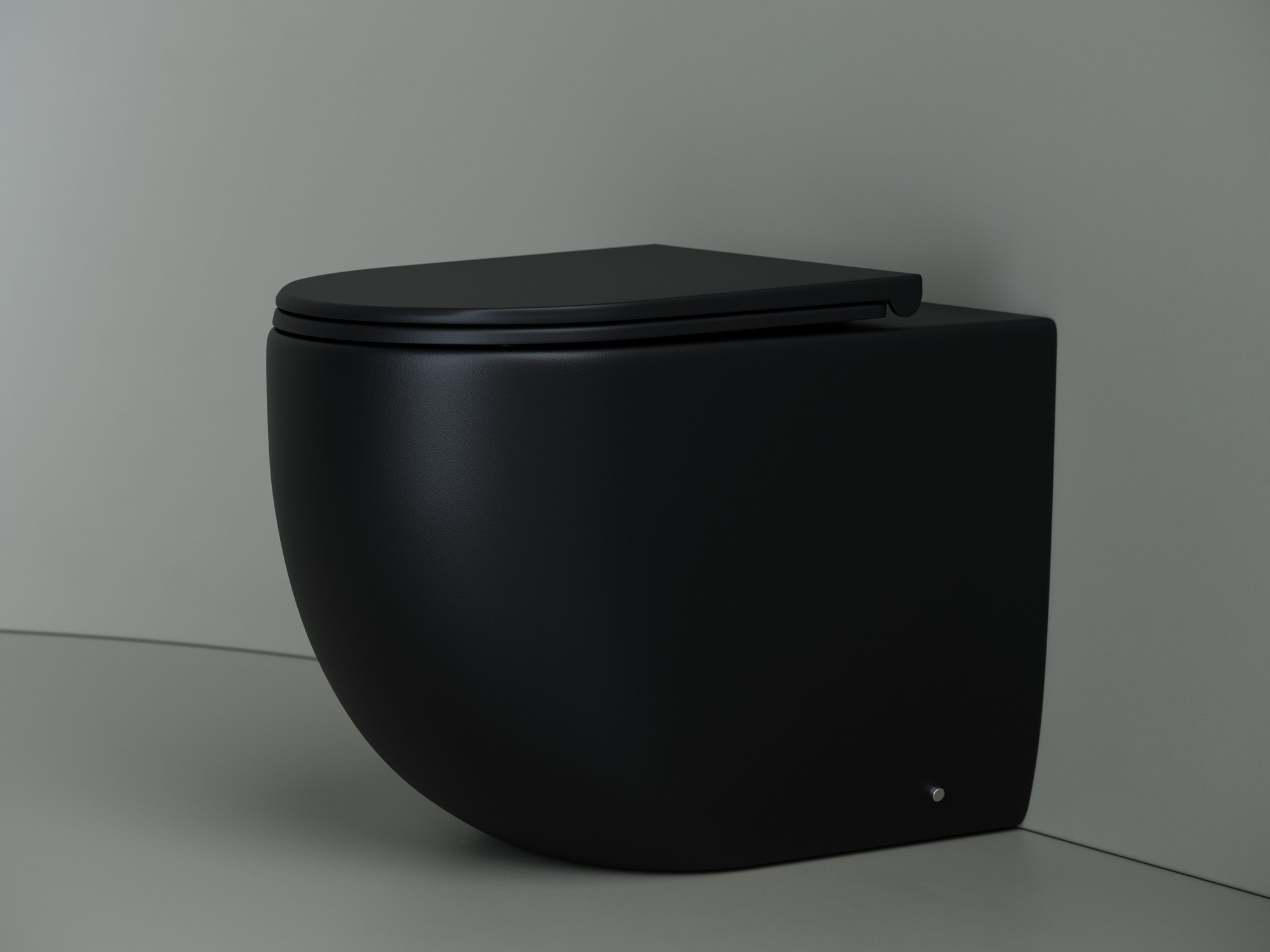 Напольный приставной унитаз Metropol Rimless CN4004MB