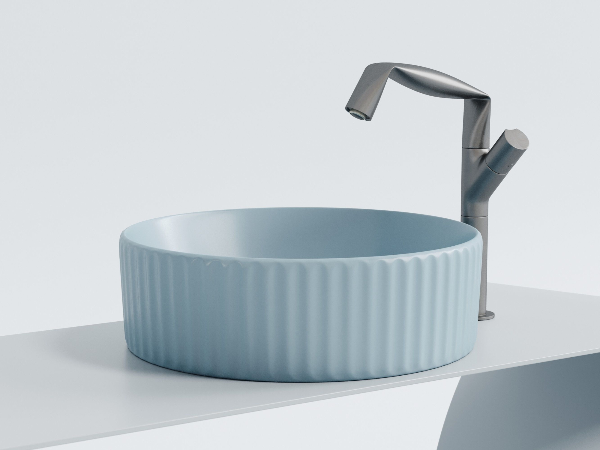 Умывальник чаша накладная круглая CN6057ML