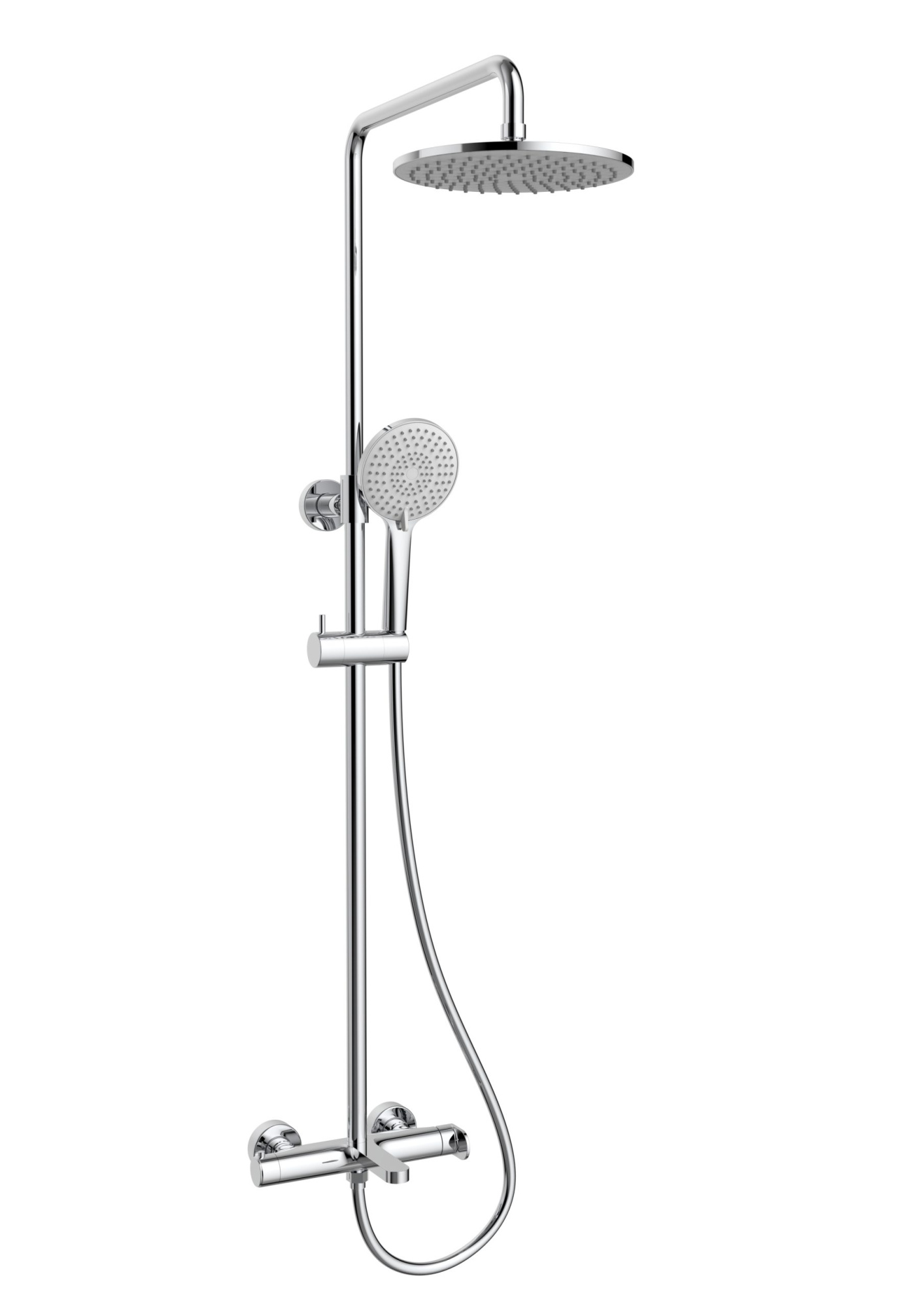 Душевая стойка Vincea Rondo VSFS-1R1CH настенная цвет хром