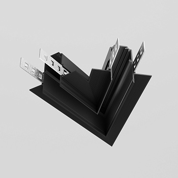 Угол-соединитель 45° Exility встраиваемый под ГКЛ 12,5мм, черный Maytoni TRA034CLS-42.12B