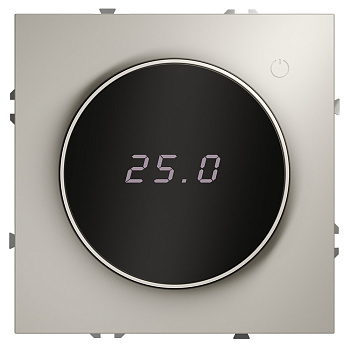 Терморегулятор электронный VOLTUM S70 с индикацией и датчиком, для теплого пола, (кашемир)