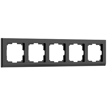 Рамка на 5 постов Stark (черный) Werkel