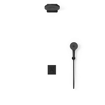 Душевая система Vincea VSFW-3I21T1MB встраиваемая в стену цвет черный матовый