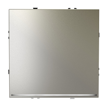 Выключатель встраиваемый VOLTUM S70 одноклавишный с подсветкой 10А, (шелк)