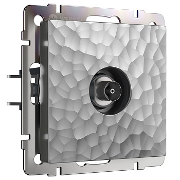 ТВ-розетка оконечная (серебряный) Werkel