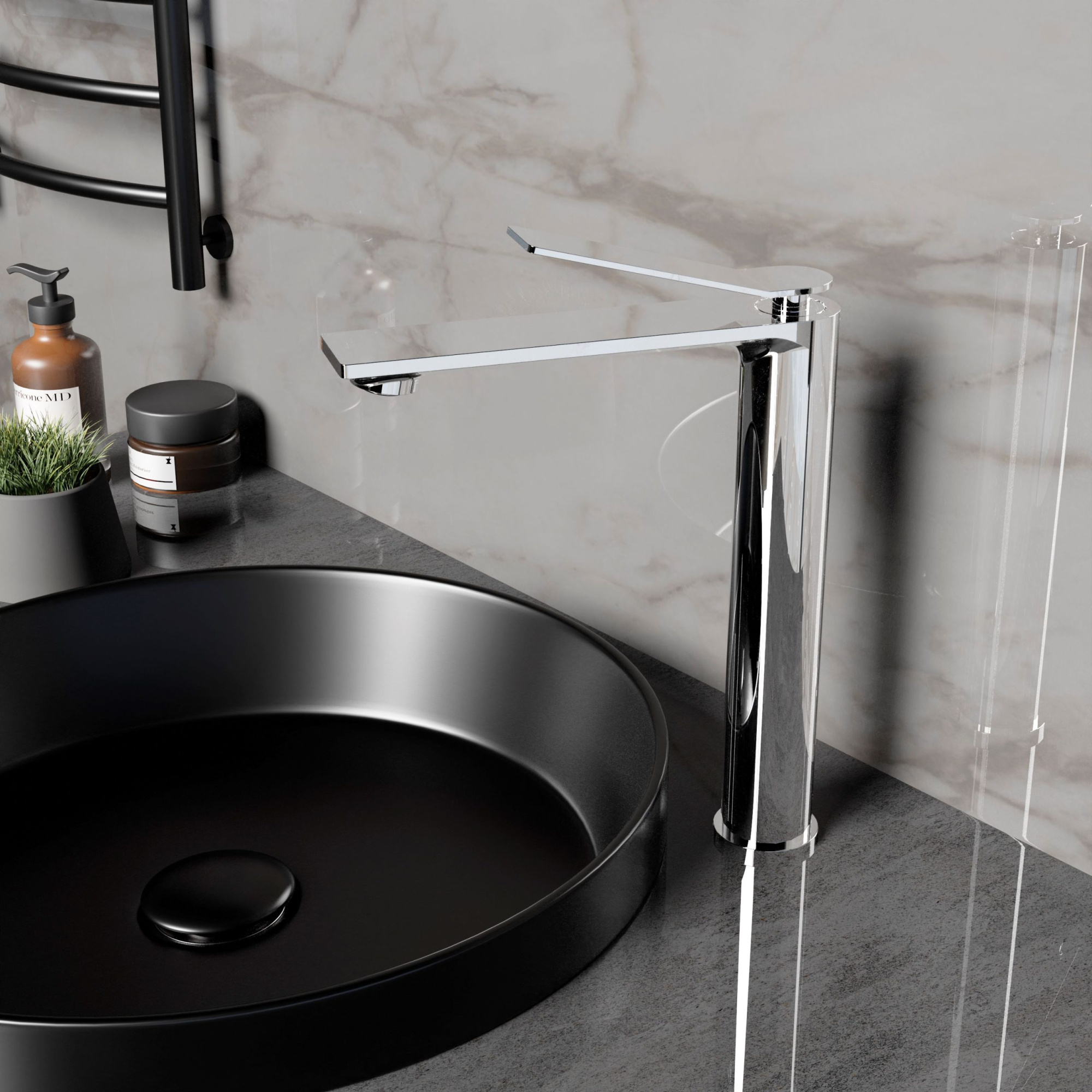 Смеситель Vincea Verse VBF-2VE2CH на столешницу/на раковину хром