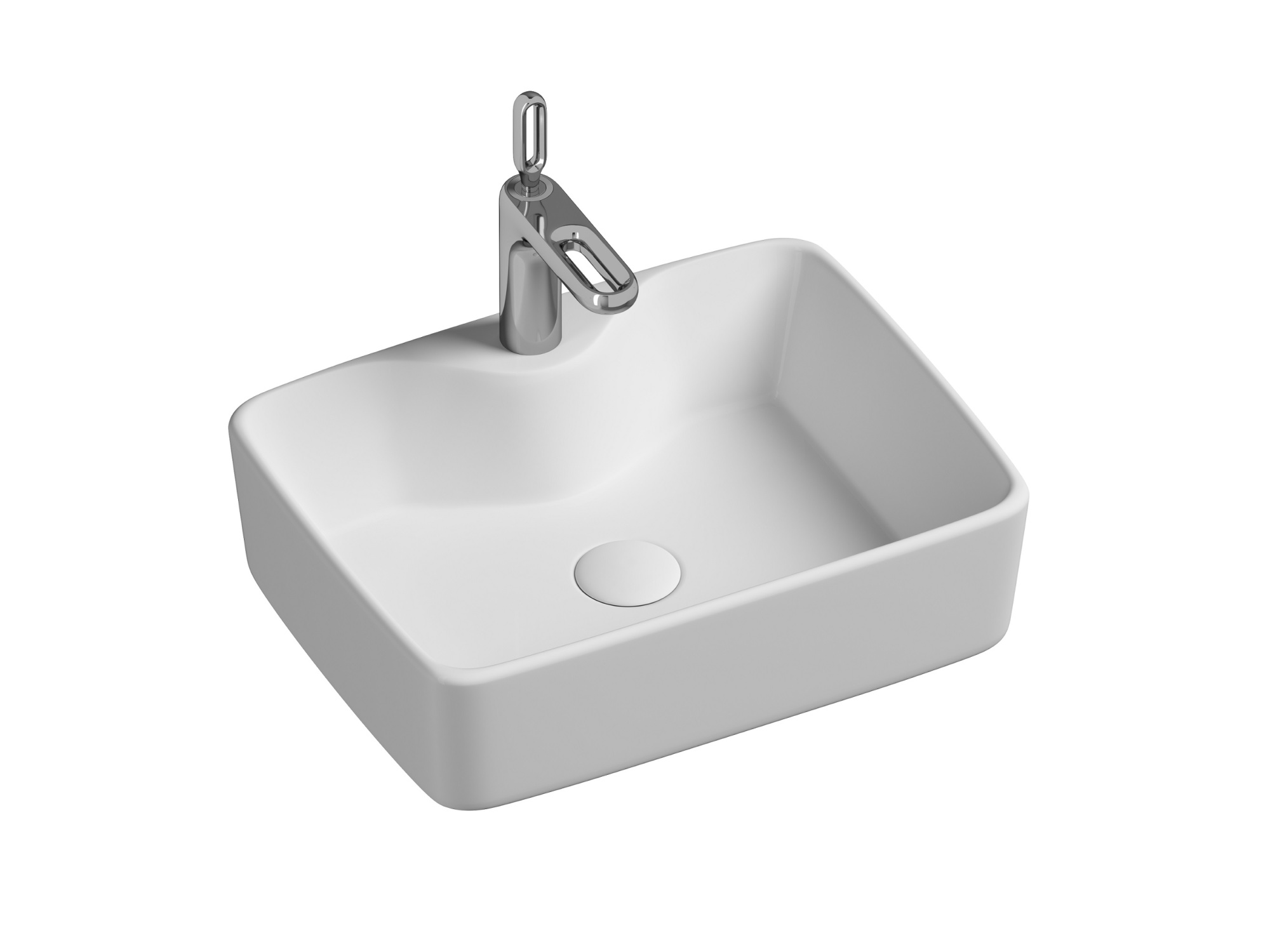 Умывальник чаша накладная прямоугольная CN6033